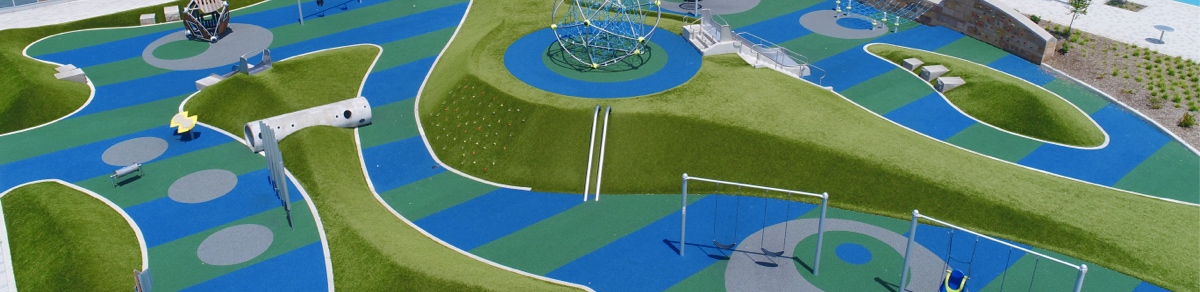 Playground grass on playground