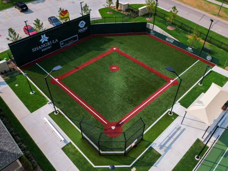 Shangri-La Resort in Oklahoma featuring ForeverLawn synthetic grass