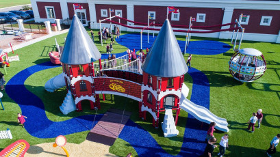 Castle Themed Playground at the Apostolic Church in Tennessee